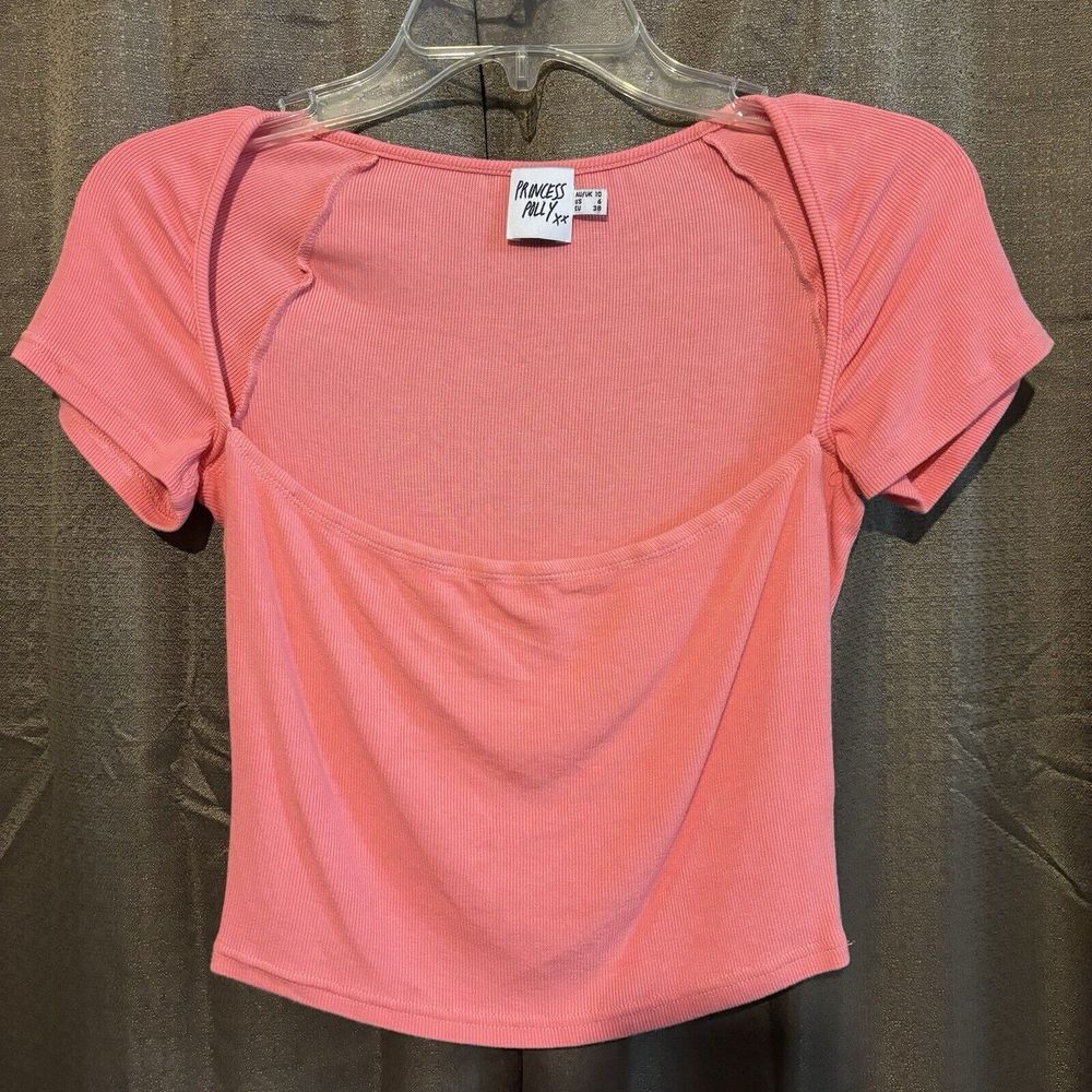 Princess Polly Dianne Crop Top Sweetheart Neckline Pink Womens Size 6 - Picture 5 of 12
